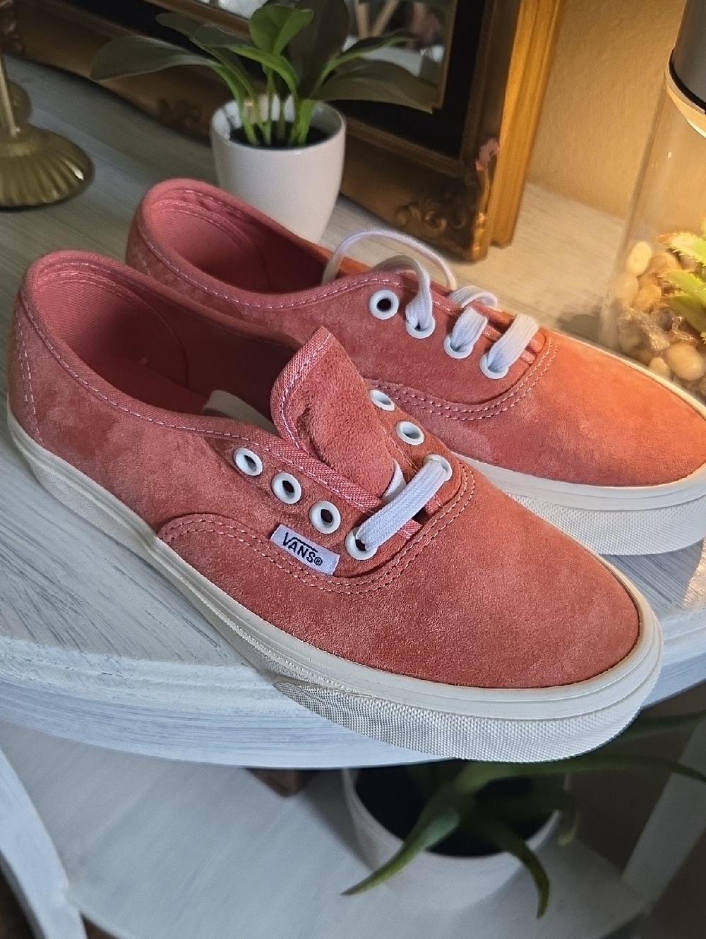 Vans Terracotta Suede Low-Top Sneakers